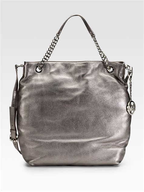 michael kors jet set chain shoulder bag gunmetal|jet set leather shoulder bag.